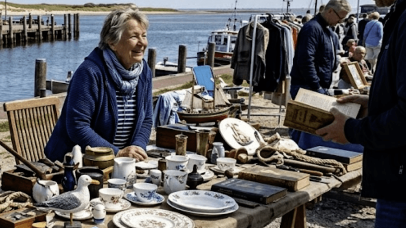 Zwischen Fischerbooten und Fundstücken: Der Flohmarkt von List, Sylt